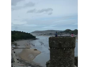 castle turret and river Atlas Introspective