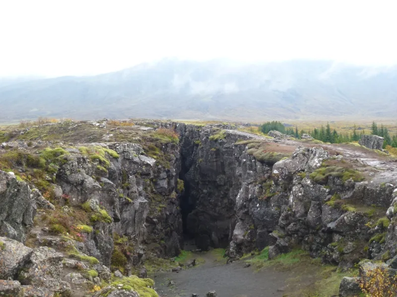 driving the ring road Iceland over tectonic plates